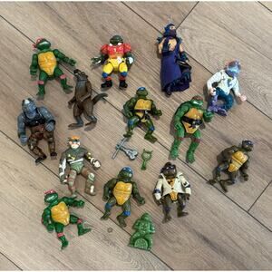 Vintage Teenage Mutant Ninja Turtles Tmnt Action Figure Lot 80s 90s Playmates